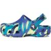 imageCrocs UnisexChild Classic Watercolor Marbled ClogNavyTurbo Teal