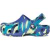 imageCrocs UnisexChild Classic Watercolor Marbled ClogNavyTurbo Teal