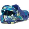 imageCrocs UnisexChild Classic Watercolor Marbled ClogNavyTurbo Teal