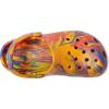 imageCrocs UnisexChild Classic Watercolor Marbled ClogOrange ZingMulti