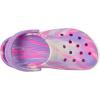 imageCrocs UnisexChild Classic Watercolor Marbled ClogPink CrushMulti Glow in the Dark