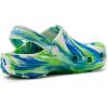 imageCrocs UnisexChild Classic Watercolor Marbled ClogPrep BlueMulti Glow in the Dark