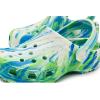 imageCrocs UnisexChild Classic Watercolor Marbled ClogPrep BlueMulti Glow in the Dark