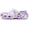 imageCrocs UnisexChild Classic Watercolor Marbled ClogPurpleMulti Glow