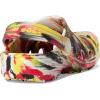 imageCrocs UnisexChild Classic Watercolor Marbled ClogVarsity RedMulti