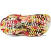 imageCrocs UnisexChild Classic Watercolor Marbled ClogVarsity RedMulti Glow in the Dark