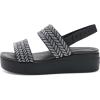 imageCrocs Womens Brooklyn Low Wedge SandalsBlack Sparkle