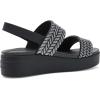 imageCrocs Womens Brooklyn Low Wedge SandalsBlack Sparkle