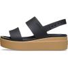 imageCrocs Womens Brooklyn Low Wedge SandalsBlackCashew