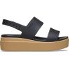 imageCrocs Womens Brooklyn Low Wedge SandalsBlackCashew