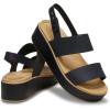 imageCrocs Womens Brooklyn Low Wedge SandalsBlackCashew1