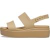 imageCrocs Womens Brooklyn Low Wedge SandalsCashewCashew