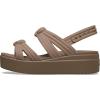 imageCrocs Womens Brooklyn Low Wedge SandalsLatte Knot