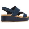 imageCrocs Womens Brooklyn Low Wedge SandalsNavyCashew