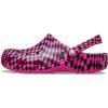 imageCrocs UnisexAdult Classic Graphic Clogs Pink CrushBlack 8 Women6 Men