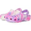 imageCrocs UnisexChild Classic Watercolor Marbled ClogPink CrushMulti Glow in the Dark