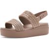 imageCrocs Womens Brooklyn Low Wedge SandalsLatte Sparkle