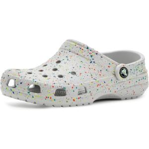 imageCrocs UnisexChild Classic Watercolor Marbled ClogAtmosphereMulti Glow