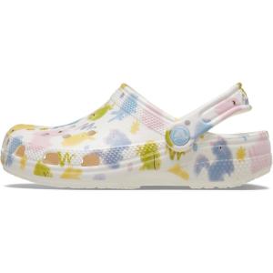 imageCrocs UnisexChild Classic Watercolor Marbled ClogChalk