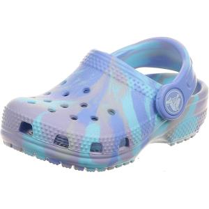 imageCrocs UnisexChild Classic Watercolor Marbled ClogMoon JellyMulti