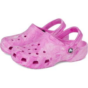 imageCrocs UnisexChild Classic Watercolor Marbled ClogPink Swirl
