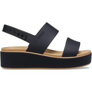 imageCrocs Womens Brooklyn Low Wedge SandalsBlackCashew1