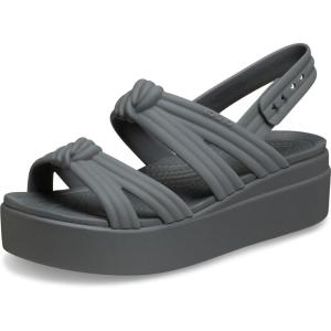 imageCrocs Womens Brooklyn Low Wedge SandalsCarbon Knot