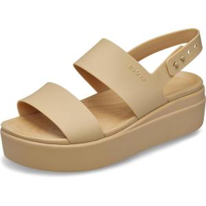 imageCrocs Womens Brooklyn Low Wedge SandalsCashewCashew