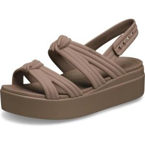 imageCrocs Womens Brooklyn Low Wedge SandalsLatte Knot