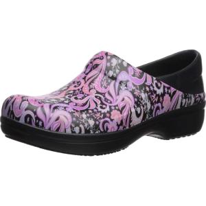 imageCrocs Womens Neria Pro II Work Clogs  Enclosed Toe  Slip Resistant  All Day ComfortBlackPaisley Floral