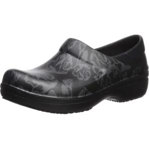 imageCrocs Womens Neria Pro II Work Clogs  Enclosed Toe  Slip Resistant  All Day ComfortMetallic RoseBlack