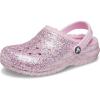 imageCrocs Kids Classic Lined Glittered Clogs for Kids Little KidBig Kid  Textile amp Thermoplastic EVA Lining Flamingo 1 Little Kid M