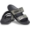 imageCrocs Mens and Womens Classic TwoStrap Slide Sandals BlackGold 8 Women6 Men