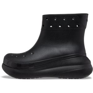 imageCrocs Unisex Crush Platform Waterproof Rain BootsBlack