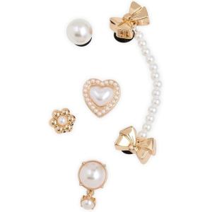 imageCrocs Jibbitz Bling amp Jewelry Shoe Charm PacksPearly Gold 5 Pack