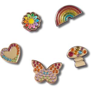 imageCrocs Jibbitz Bling amp Jewelry Shoe Charm PacksRainbow Elevated Festival