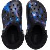 imageCrocs Unisex Adult Baya Lined Fuzz Strap ClogsBlackMulti