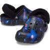 imageCrocs Unisex Adult Baya Lined Fuzz Strap ClogsBlackMulti