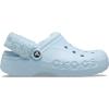 imageCrocs Unisex Adult Baya Lined Fuzz Strap ClogsMineral Blue