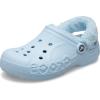 imageCrocs Unisex Adult Baya Lined Fuzz Strap ClogsMineral Blue