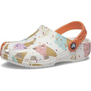imageCrocs Kids Classic Clog Little KidBig KidToddlerWhiteMulti