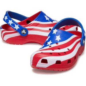 imageCrocs UnisexChild Classic American Flag Clogs ToddlerLittle KidBig KidMulti