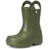 imageCrocs Kids Handle It Rain Boots  Waterproof Slip On Shoes  Kids Rain BootsArmy Green