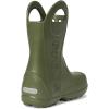 imageCrocs Kids Handle It Rain Boots  Waterproof Slip On Shoes  Kids Rain BootsArmy Green
