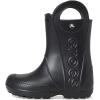 imageCrocs Kids Handle It Rain Boots  Waterproof Slip On Shoes  Kids Rain BootsBlack