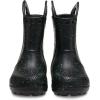 imageCrocs Kids Handle It Rain Boots  Waterproof Slip On Shoes  Kids Rain BootsBlack Glow in the Dark