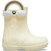 imageCrocs Kids Handle It Rain Boots  Waterproof Slip On Shoes  Kids Rain BootsButtercream