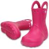 imageCrocs Kids Handle It Rain Boots  Waterproof Slip On Shoes  Kids Rain BootsCandy Pink