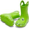 imageCrocs Kids Handle It Rain Boots  Waterproof Slip On Shoes  Kids Rain BootsCrocs Green