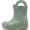imageCrocs Kids Handle It Rain Boots  Waterproof Slip On Shoes  Kids Rain BootsMoss